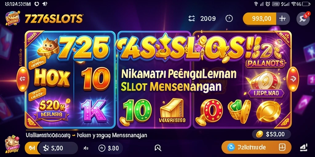 Tampilan gameplay menawan dari 7276SLOTS dengan efek visual yang menarik.