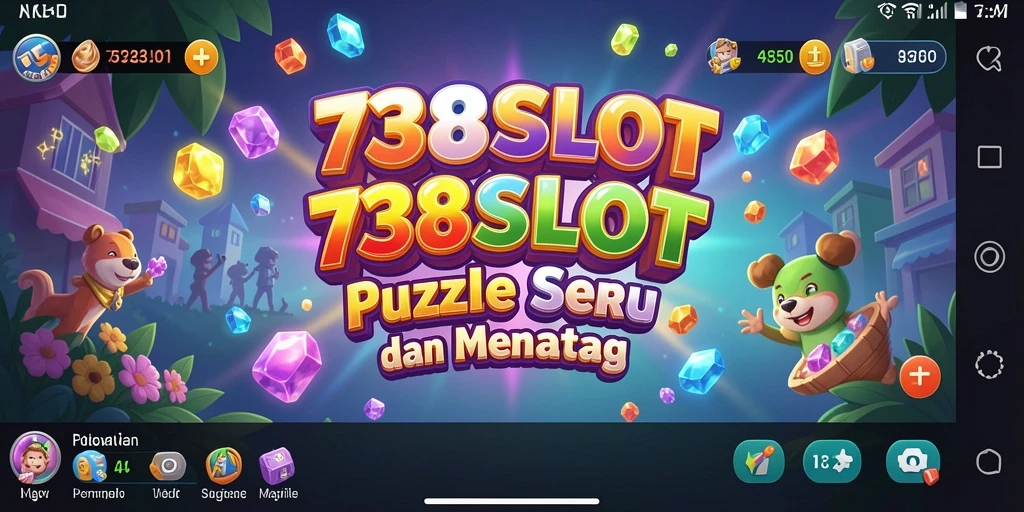 Tampilan gameplay menarik dalam 738SLOT saat menyelesaikan puzzle.