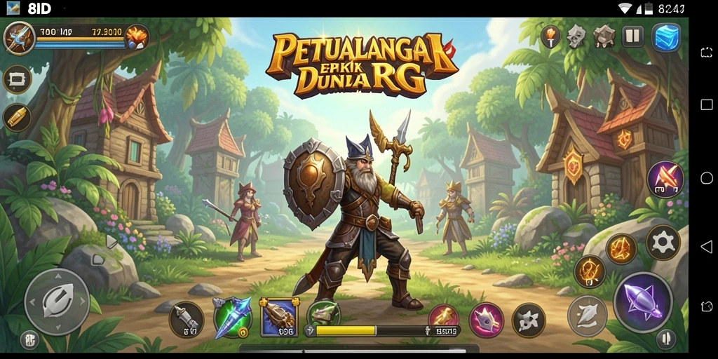 Tampilan gameplay RPG yang memukau dan menarik.