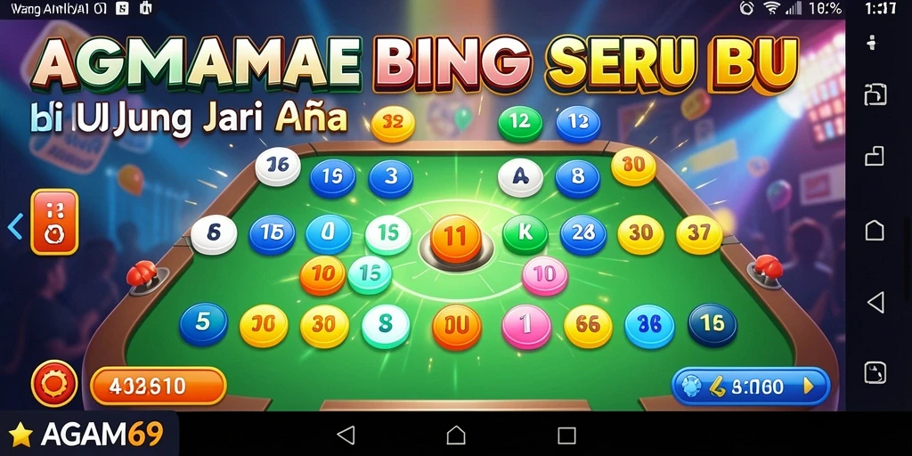 Tampilan gameplay seru AGAM69 dengan suasana bingo yang menarik.