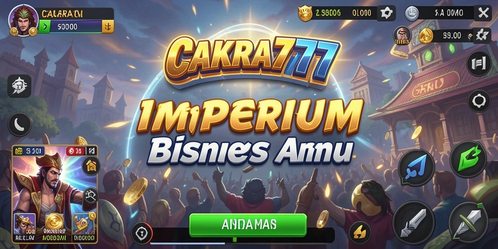Screenshot gameplay CAKRA777 menampilkan interaksi manajemen bisnis yang seru.