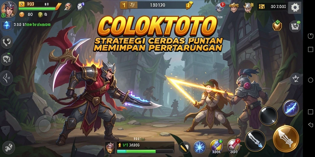 Screenshot COLOKTOTO menampilkan momen intens dalam pertempuran strategi.