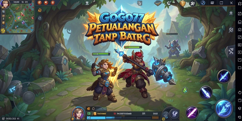 Screenshot gameplay GOGO77 menunjukkan aksi seru dalam petualangan MMORPG.