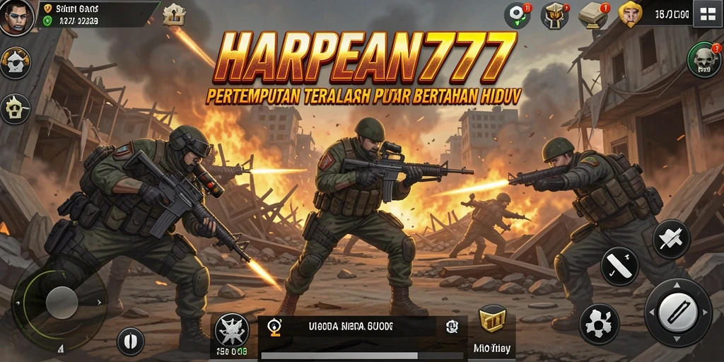 Screenshot dari gameplay intens HARAPAN777 dalam aksi Battle Royale.