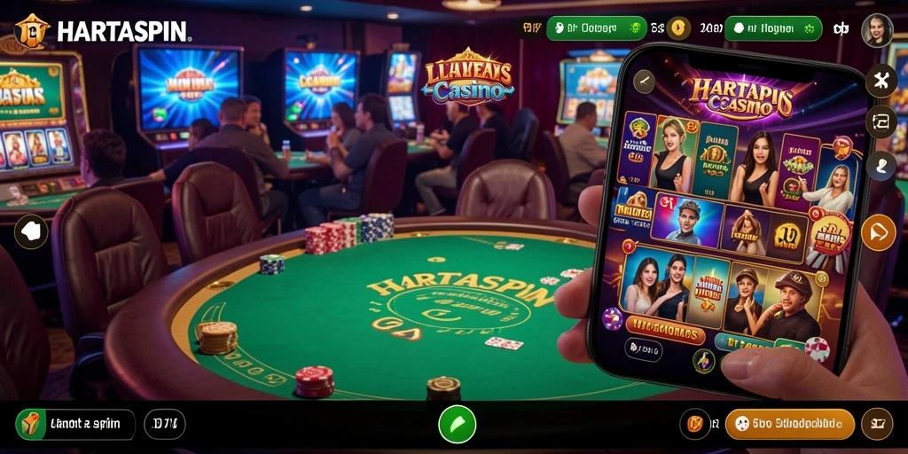 Gameplay Live Casino HARTASPIN dengan dealer profesional dan interaksi langsung.