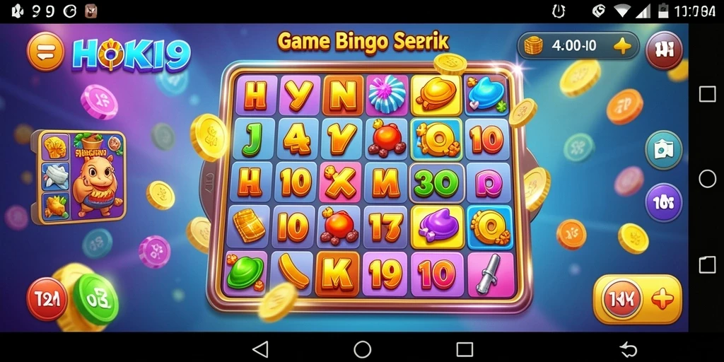 Tampilan seru dari gameplay HOKI9 yang menampilkan Bingo.