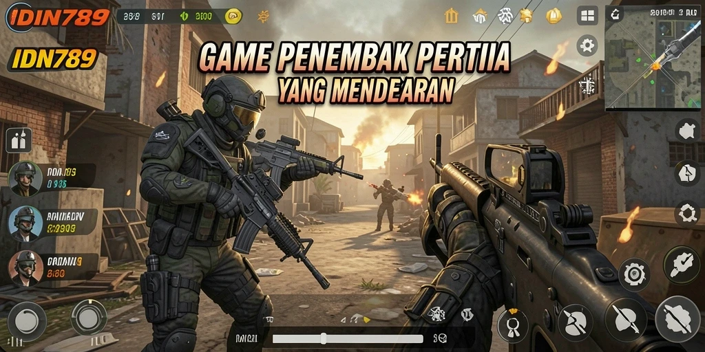 Tangkapan layar menunjukkan pertempuran mendebarkan dalam IDN789.