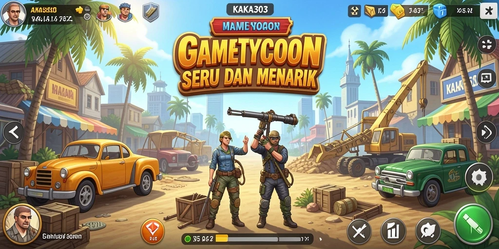 Tampilan gameplay seru KAKA303 dengan fitur Tycoon yang menarik.