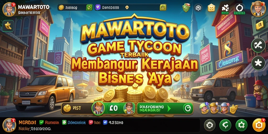 Gameplay MAWARTOTO menunjukkan serunya mengelola bisnis.