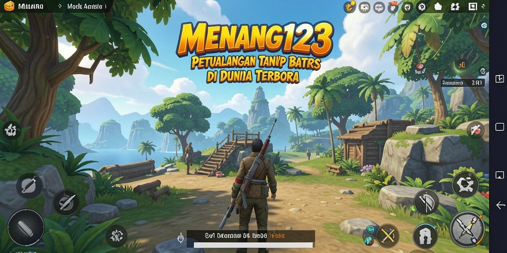 Tampilan gameplay seru di dunia terbuka MENANG123.