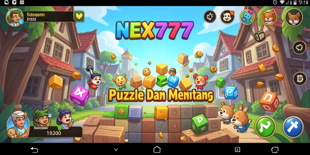 Tampilan gameplay NEX777 yang menarik dan penuh tantangan puzzle.