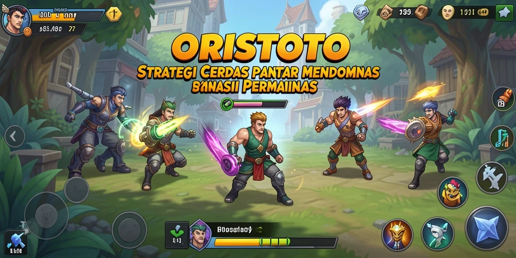 Tampilan gameplay ORISTOTO yang menarik dan menantang strategi.
