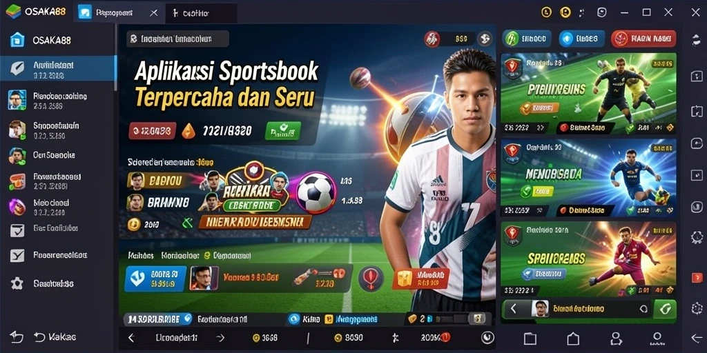 Tampilan gameplay Sportsbook yang menarik dan interaktif dari OSAKA88.