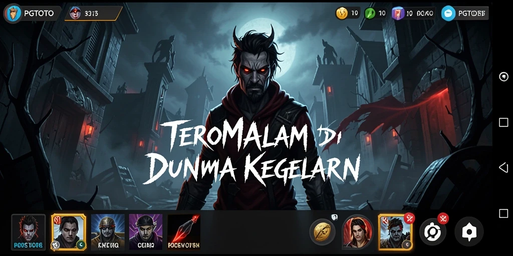 Screenshot PGTOTO menampilkan suasana gameplay horor yang mendebarkan.