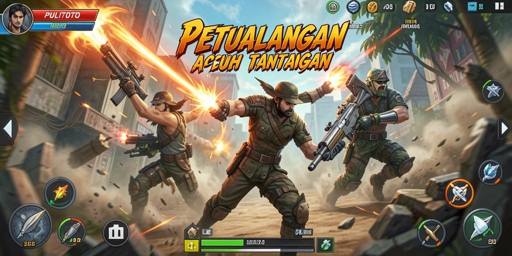 Tangkapan layar PULITOTO menampilkan aksi seru dalam permainan.
