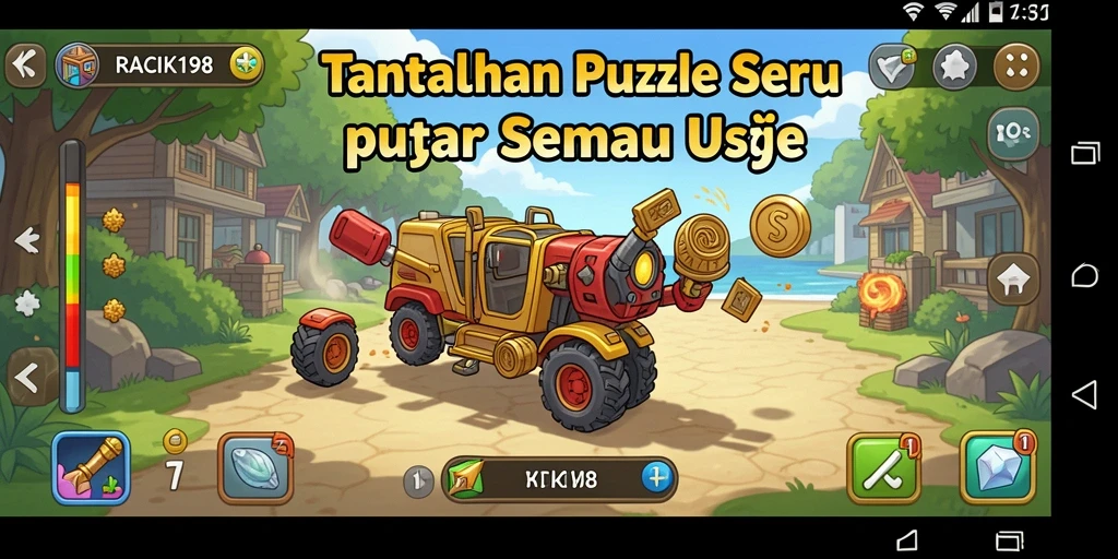 Tampilan gameplay seru dari RACIK198 dengan berbagai teka-teki.