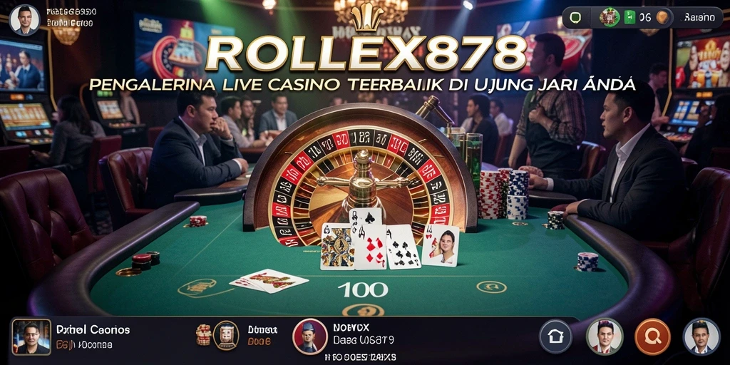 Tampilan gameplay Live Casino yang mengesankan di ROLEX878.