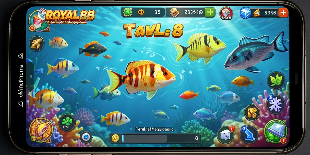 Tampilan gameplay seru menembak ikan di ROYAL88.