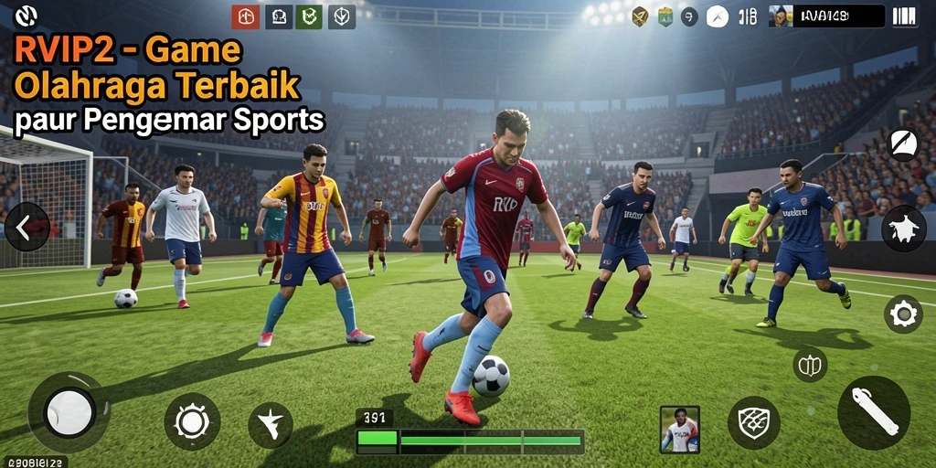 Tampilan menarik dari gameplay RVIP2 dengan aksi olahraga yang menegangkan.