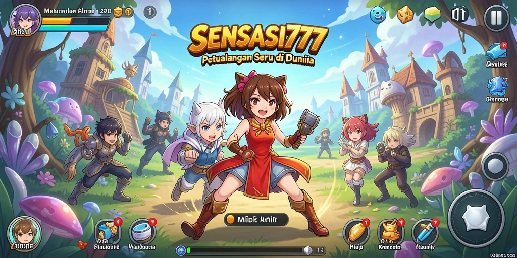 Tampilan gameplay yang seru dan penuh aksi di SENSASI777.