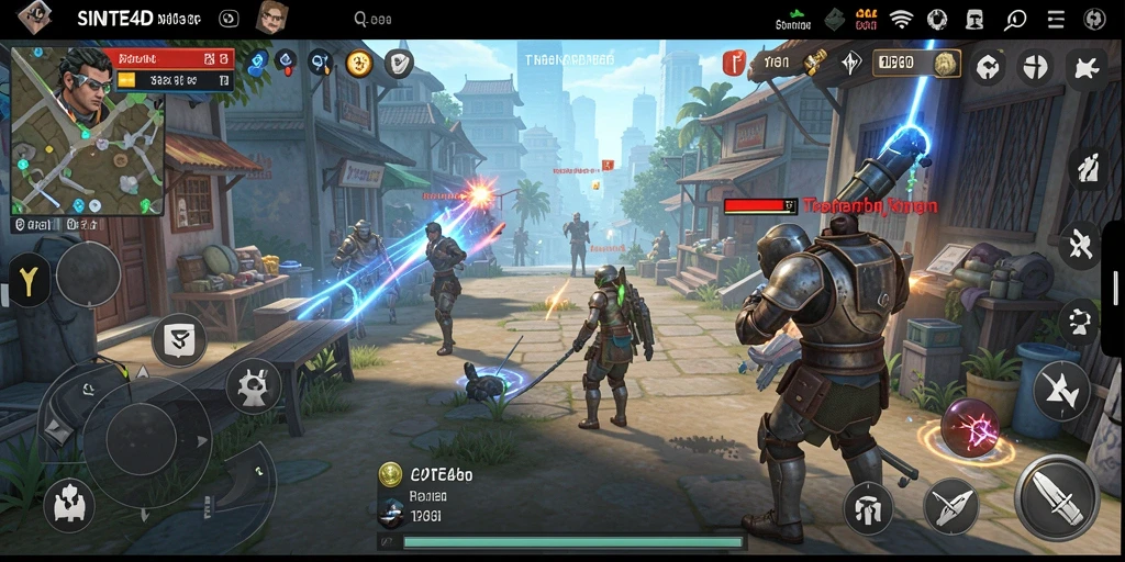 Tampilan gameplay SINTE4D yang menegangkan dan strategis.