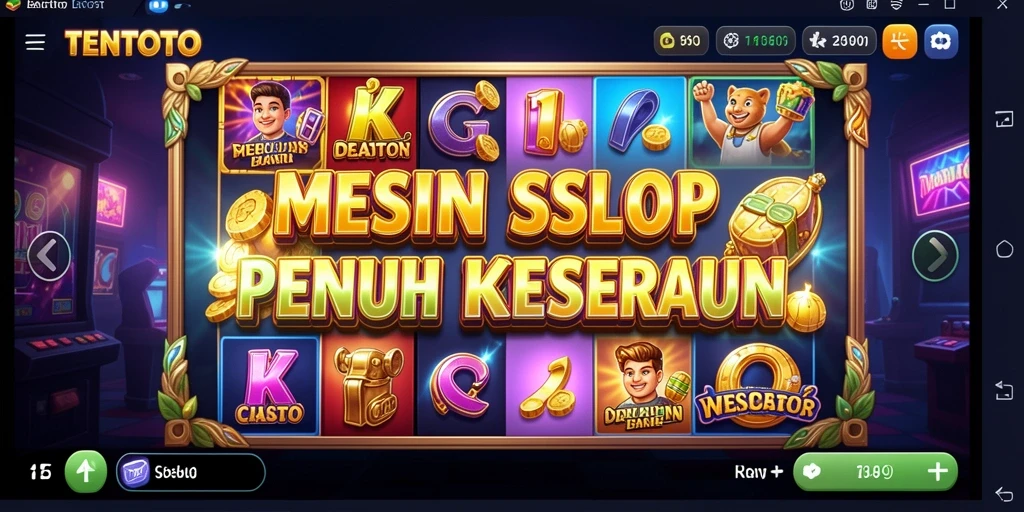 Gameplay seru TENTOTO dengan mesin slot yang bervariasi.