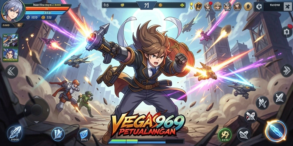 Tampilan gameplay <strong>VEGAS969</strong> yang memukau dan penuh aksi.