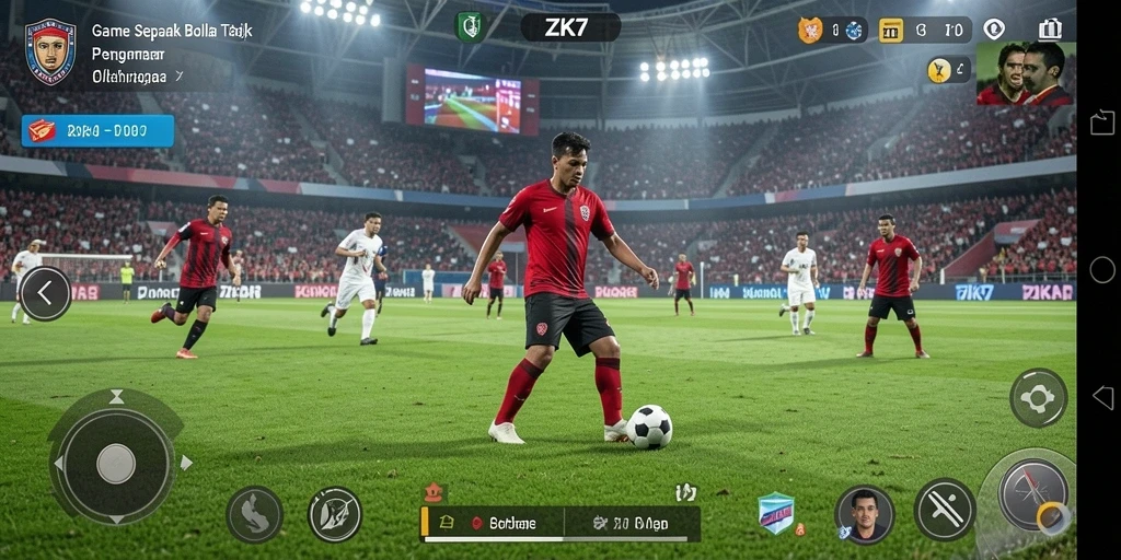 Screenshot gameplay ZK7 yang menampilkan aksi menegangkan di lapangan.